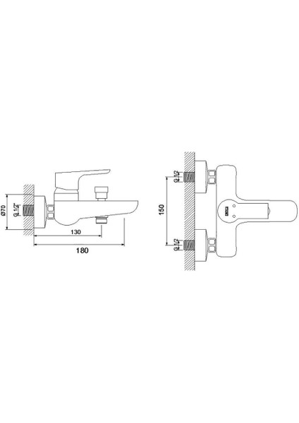 Loft Siyah Banyo Bataryası (Black) 921511B fiyatları