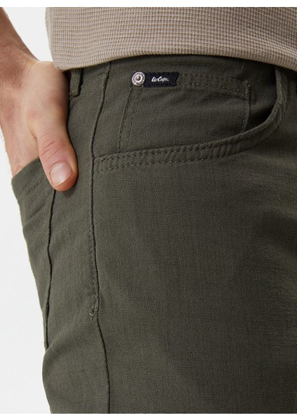 Lee Cooper Chino Panto, 42-34, Açık Haki