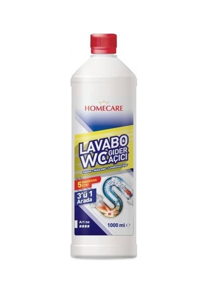 5 Dk'da 3 In 1 Lavabo Açıcı 1 Litre 716525