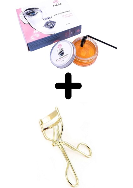 Kaş Şekillendirme Wax Jeli & Gold Kirpik Kıvırma Aleti