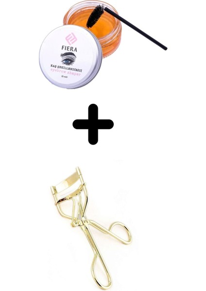 Kaş Şekillendirme Wax Jeli & Gold Kirpik Kıvırma Aleti