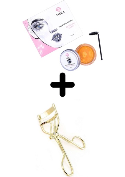 Kaş Şekillendirme Wax Jeli & Gold Kirpik Kıvırma Aleti