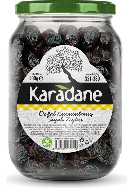 Kurutulmuş Siyah Zeytin 500 gr