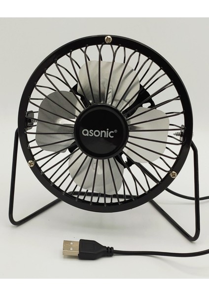 USB Girişli Mini Metal Fan Vantilatör