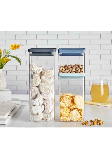 Vakumlu Kapak Kristal Mika Saklama - Erzak Kutusu fırsatları