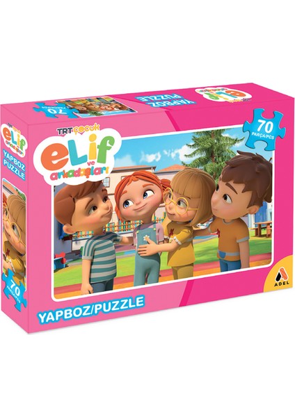 Trt Çocuk Elif ve Arkadaşları 70 Parça Puzzle