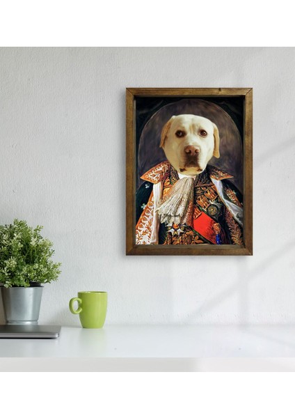 Evcil Dostlara Özel Portre Doğal Masif Ahşap Çerçeveli Tablo 45X65CM-3 modelleri