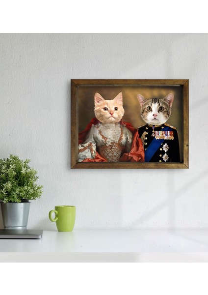 Evcil Dostlara Özel Portre Doğal Masif Ahşap Çerçeveli Tablo 30X40CM-18 modelleri