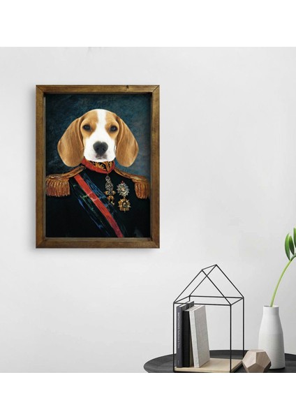 Evcil Dostlara Özel Portre Doğal Masif Ahşap Çerçeveli Tablo 30X40CM-32 fiyatları