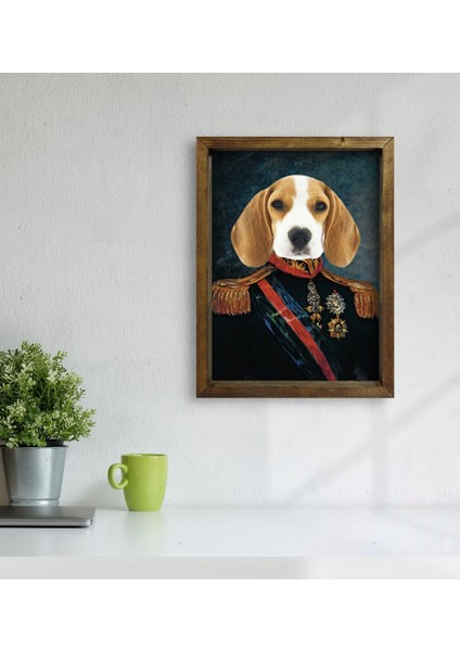 Evcil Dostlara Özel Portre Doğal Masif Ahşap Çerçeveli Tablo 30X40CM-32 modelleri