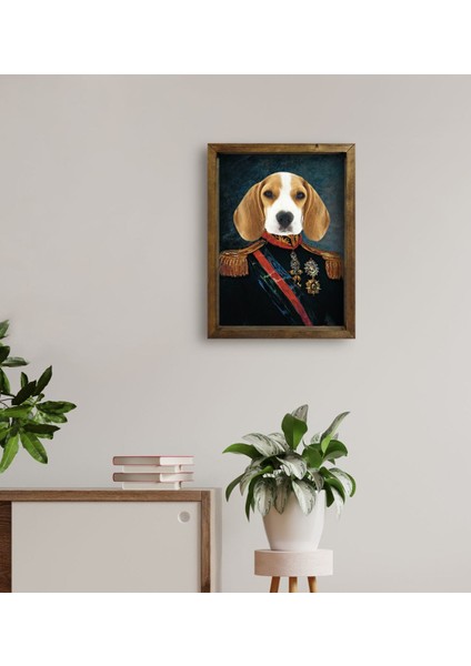 Evcil Dostlara Özel Portre Doğal Masif Ahşap Çerçeveli Tablo 30X40CM-32 fırsatları