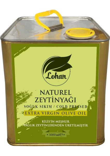 Soğuk Sıkım Sızma Zeytinyağı 3 lt