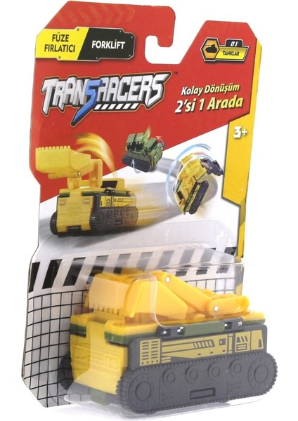 Transracers Dönüşen Araçlar Tanklar Füze Fırlatıcı / Forklift