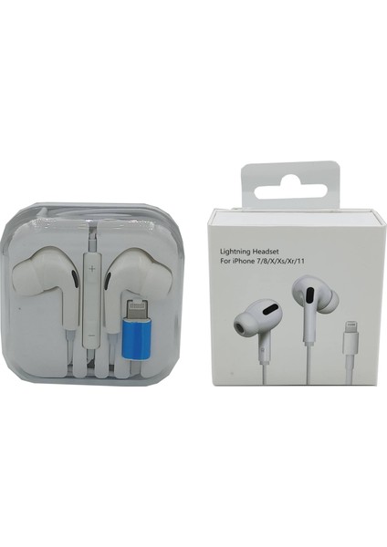 iphone 12 *tak Çalıştır* Bluetooth Kulaklık, Lightning Mikrofonlu