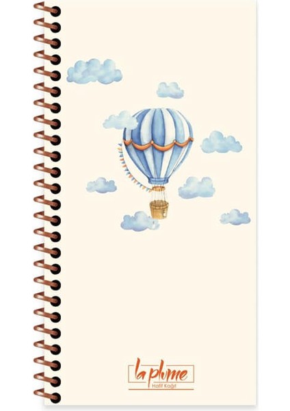 Keskin Color 10X19CM Düz Defter La Plume Balloon Mavi / 417996