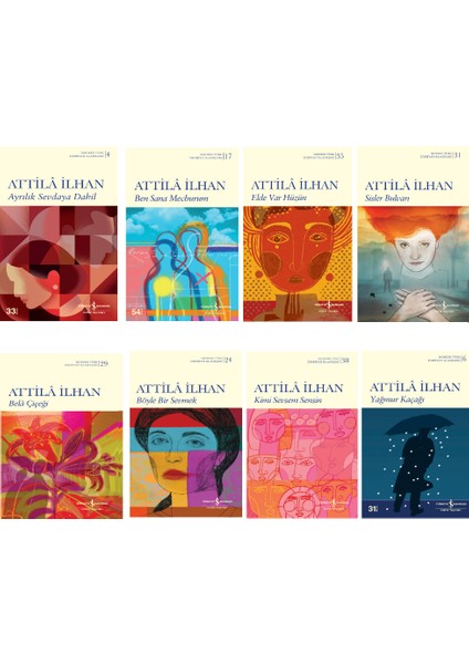 Ayrılık Sevdaya Dahil - Kimi Sevsem Sensin - Ben Sana Mecburum - 8 Kitap Set - Attila Ilhan