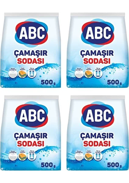 Abc Çamaşır Sodası 4 x 500 gr