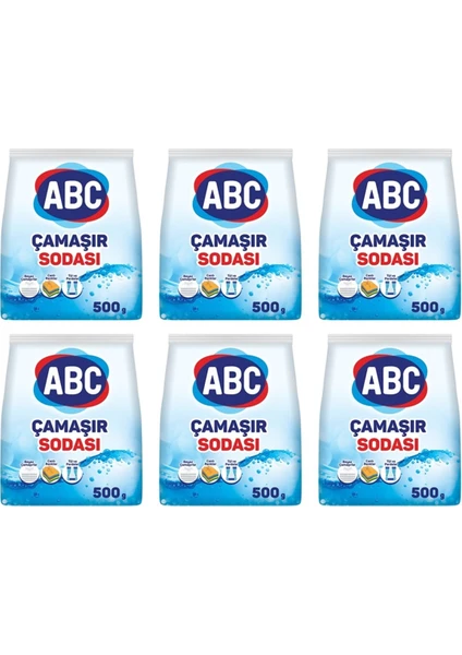 Abc Çamaşır Sodası 6 x 500 gr