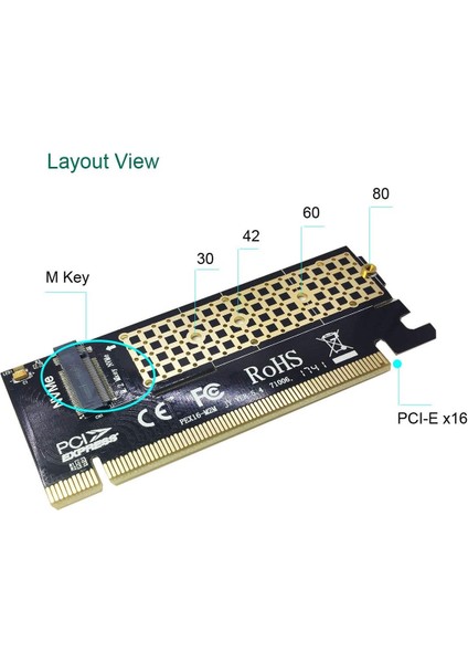 2 Pcie Nvme Or Pcie Ahcı SSD To Pcie 3.0 Nvme SSD 16x Çevirici Chia Coin Nvme SSD Çevirici