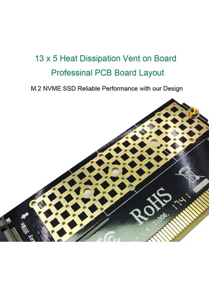 2 Pcie Nvme Or Pcie Ahcı SSD To Pcie 3.0 Nvme SSD 16x Çevirici Chia Coin Nvme SSD Çevirici