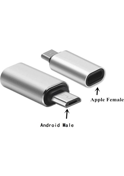 Micro USB Apple iPhone iPad Lightning Çevirici Dönüştürücü Aparat