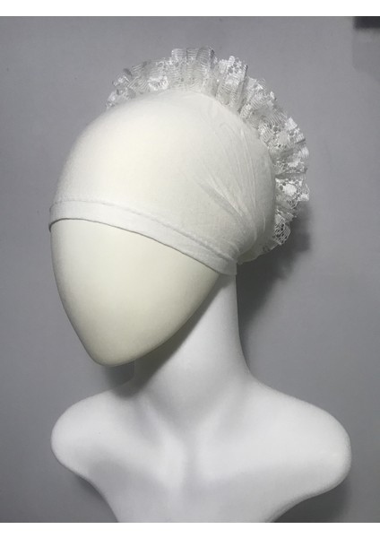 Dantelli Fırfırlı Bone