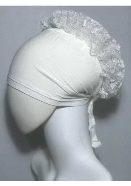 Dantelli Fırfırlı Bone