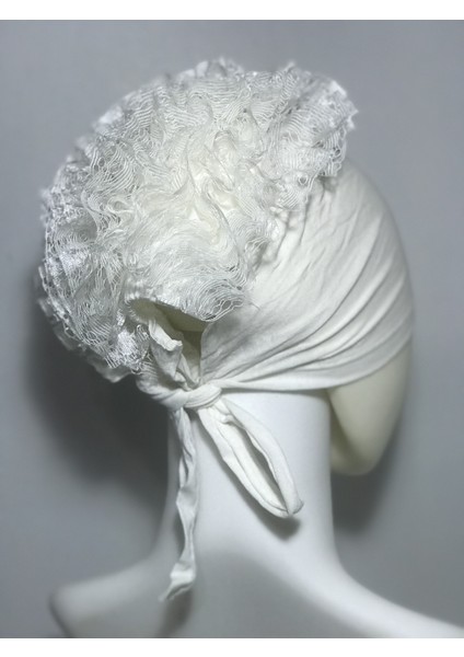 Dantelli Fırfırlı Bone