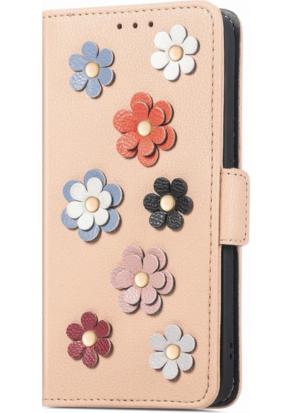 iPhone 12 Mini Sarı İçin Stereoskopik Çiçek Kılıfı (Yurt Dışından)