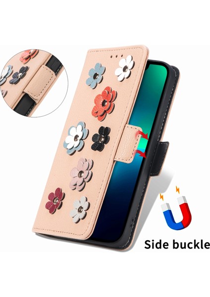 iPhone 12 Mini Sarı İçin Stereoskopik Çiçek Kılıfı (Yurt Dışından) modelleri
