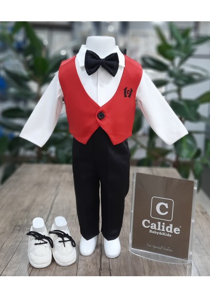 Erkek Bebek U Yaka-Papyonlu Mevlüt Takımı