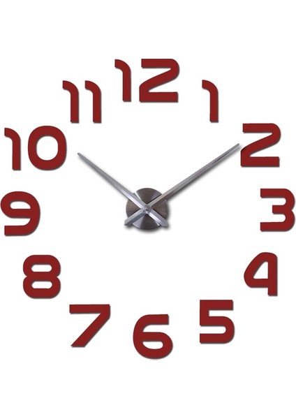 Moda 3D Duvar Saati Modern Diy Saatler Oturma Odası Büyük Dekoratif Horloge Murale Çıkartmaları(Yurt Dışından)