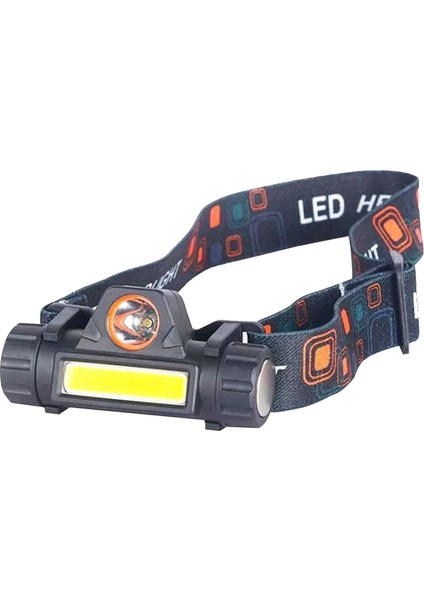Ledli Kafa Lambası USB Sarjlı Fener Headlamp