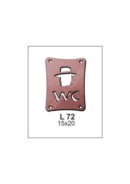 Erkek Wc Kapı ve Duvar Pano L-72