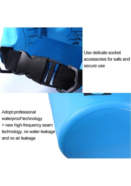 Açık Su Geçirmez Torba Kuru Çuval Pvc Namlu Torbası, Kapasite: 2 lt. (Turuncu) (Yurt Dışından)
