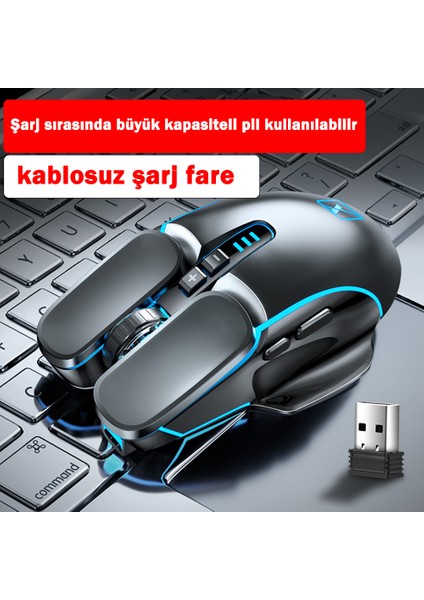 4 Renk Solunumlu 4 Ayarlanabilir Dpı Kablosuz Mouse (Yurt Dışından)