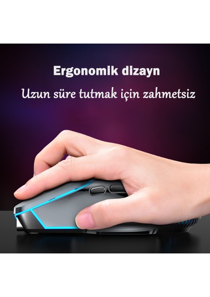 4 Renk Solunumlu 4 Ayarlanabilir Dpı Kablosuz Mouse (Yurt Dışından)