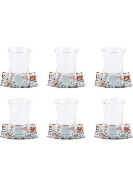 Cam 12 Parça Çay Seti Mint Keneviçe