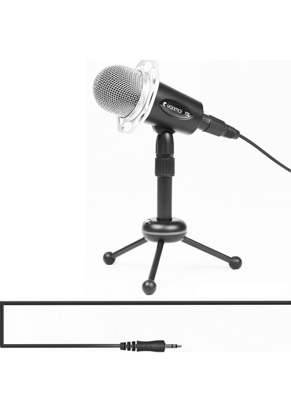 Y20 Profesyonel Oyun Kondenser Mikrofonu Tripod Siyah (Yurt Dışından)