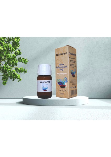 Relax Buhurdanlık Yağı 20 ml / Esansiyel Uçucu Yağ / Aroma Terapi Yağı / Ortam Kokusu