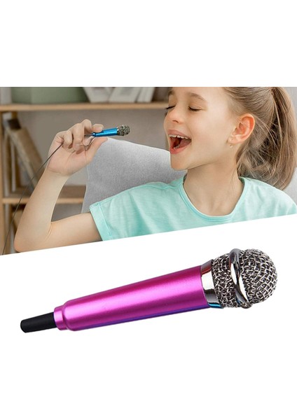 Taşınabilir Mini Vokal Enstrüman Karaoke Mikrofon Hoparlör Makinesi Vokal Kayıt Gül Altın (Yurt Dışından) modelleri