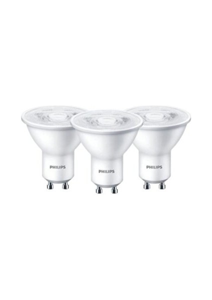 Essential LED Spot 4,7-50W GU10 4000K Gün Işığı 3 Adet