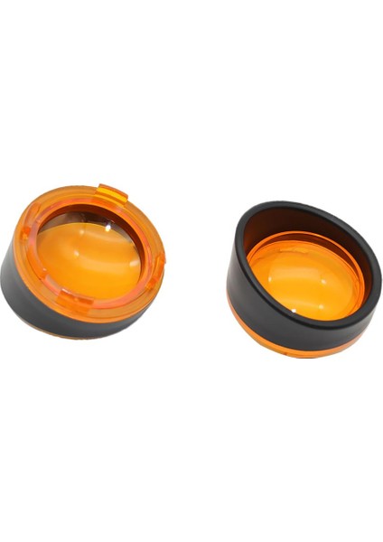 Motosiklet Turn Sinyal Sarı Lens Kiti Siyah Trim Halkası Visor Stil (Yurt Dışından) modelleri