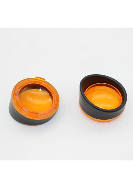 Motosiklet Turn Sinyal Sarı Lens Kiti Siyah Trim Halkası Visor Stil (Yurt Dışından) indirimleri