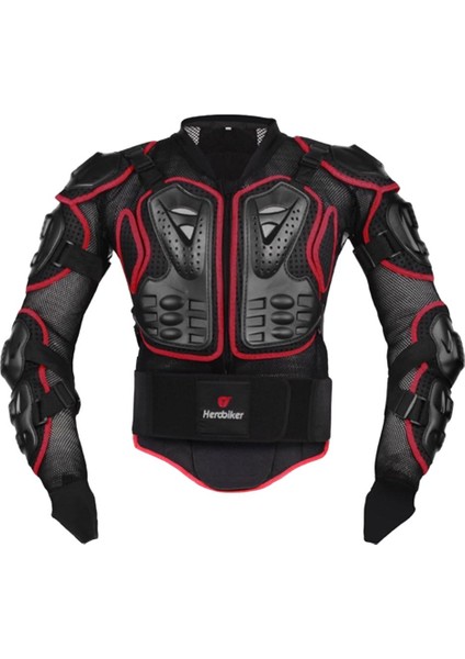 1 Suit Herobiker Tam Vücut Koruyucu Armer Ceket Göğüs Koruması Kırmızı Xl (Yurt Dışından) fiyatları