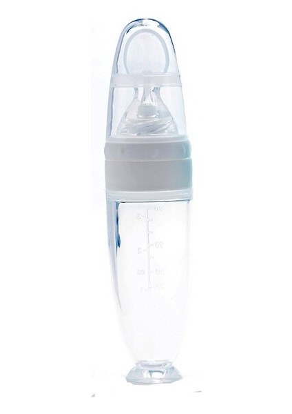 Silikon Bebek Mama Kaşığı Silikon Biberon Gıda Takviyesi Çocuk Pirinç Ezmesi(Yurt Dışından)