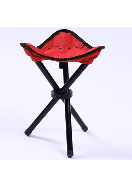 Açık Mekan Taşınabilir Katlanır Kamp Sandalyeleri22 x 22 x 31CM (Kırmızı) (Yurt Dışından)