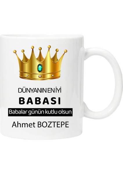 Babalar Günü Tasarımı Çay Kahve Kupası