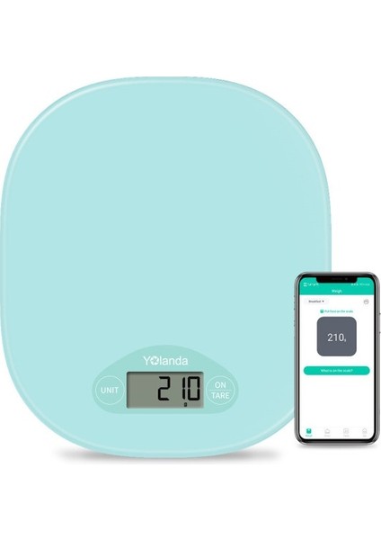 Akıllı Mutfak Ağırlık Ölçeği Gıda Tartım Ölçümü 5 kg Beslenme Ölçeği Bluetooth Uygulaması Tartım Kayıt Günlüğü Takibi | Mutfak Terazi (Yurt Dışından)
