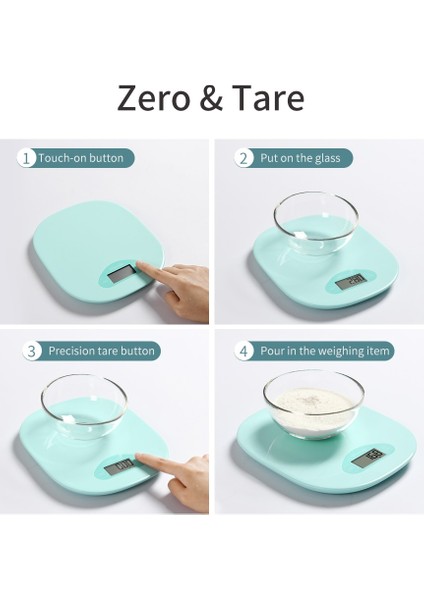 Akıllı Mutfak Ağırlık Ölçeği Gıda Tartım Ölçümü 5 kg Beslenme Ölçeği Bluetooth Uygulaması Tartım Kayıt Günlüğü Takibi | Mutfak Terazi (Yurt Dışından)